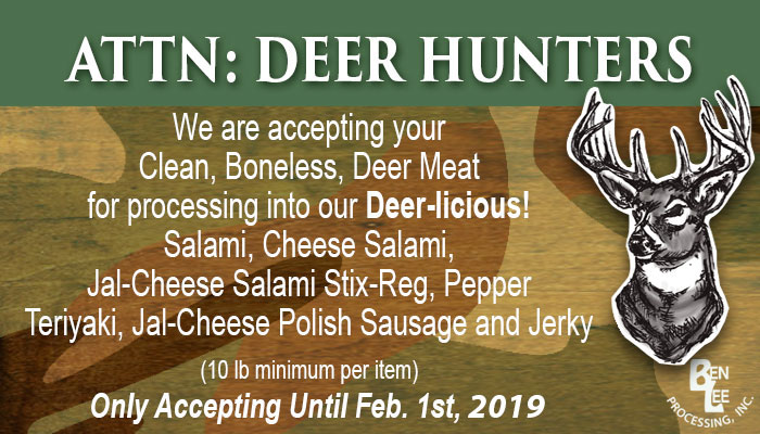 Deer Hunters - Ben-Lee Meat Processing, Inc. Atwood, KS