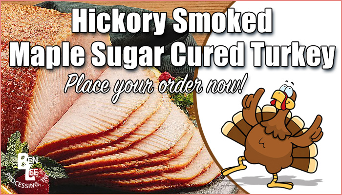 Hickory Smoked Maple Sugar Cured Turkey